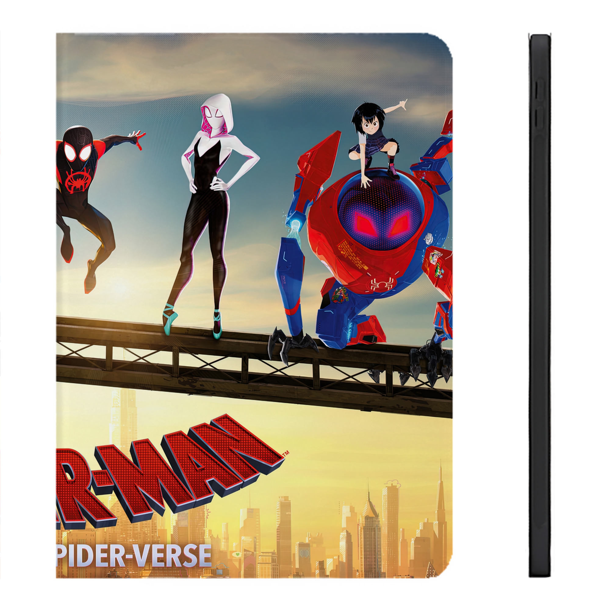 （画像用） Spider Man スパイダーマン IPadケース ペンホルダー付き ブックスタイルデザイン